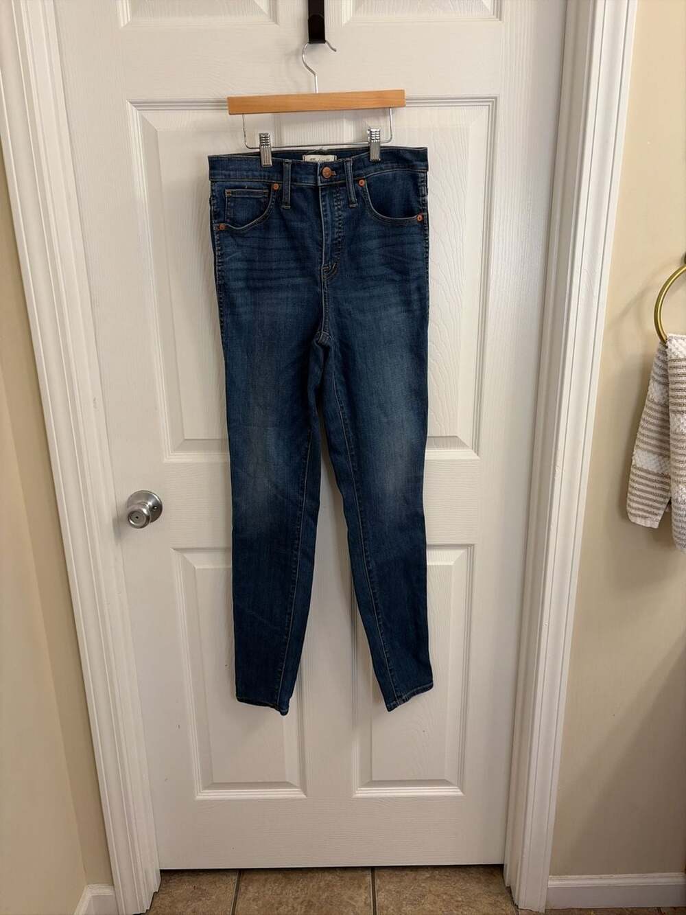 Madewell 10" High-Rise Skinny Jeans Size 28T
